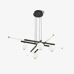 Cellar Suspension Modern LED Chandelier in Black and White