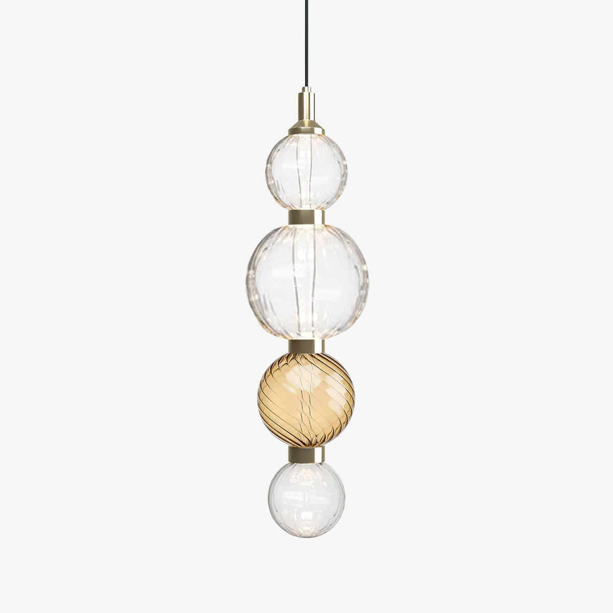 Celvara Sculptural Globe Pendant Light – Hand-Blown Glass Chandelier