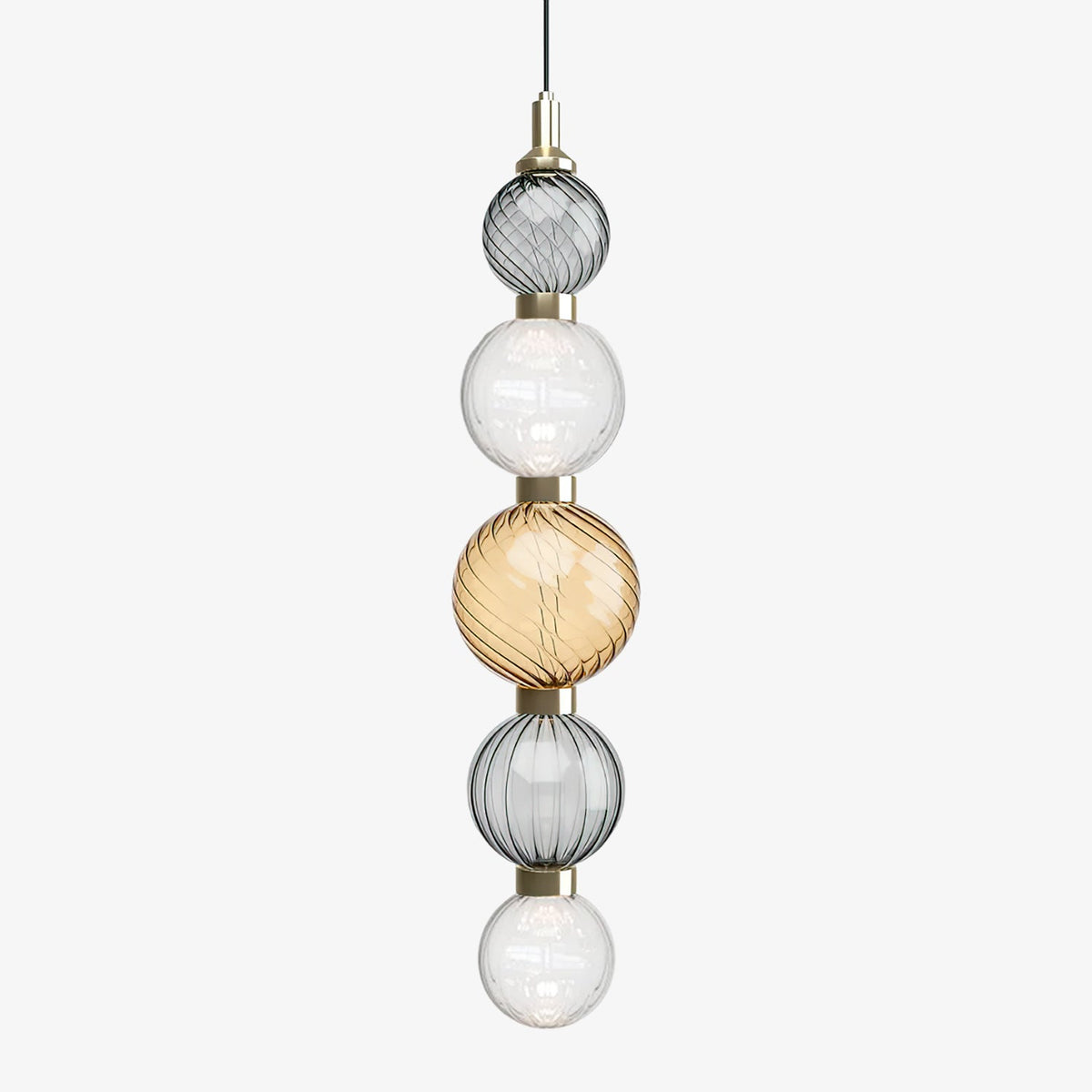 Celvara Sculptural Globe Pendant Light – Hand-Blown Glass Chandelier