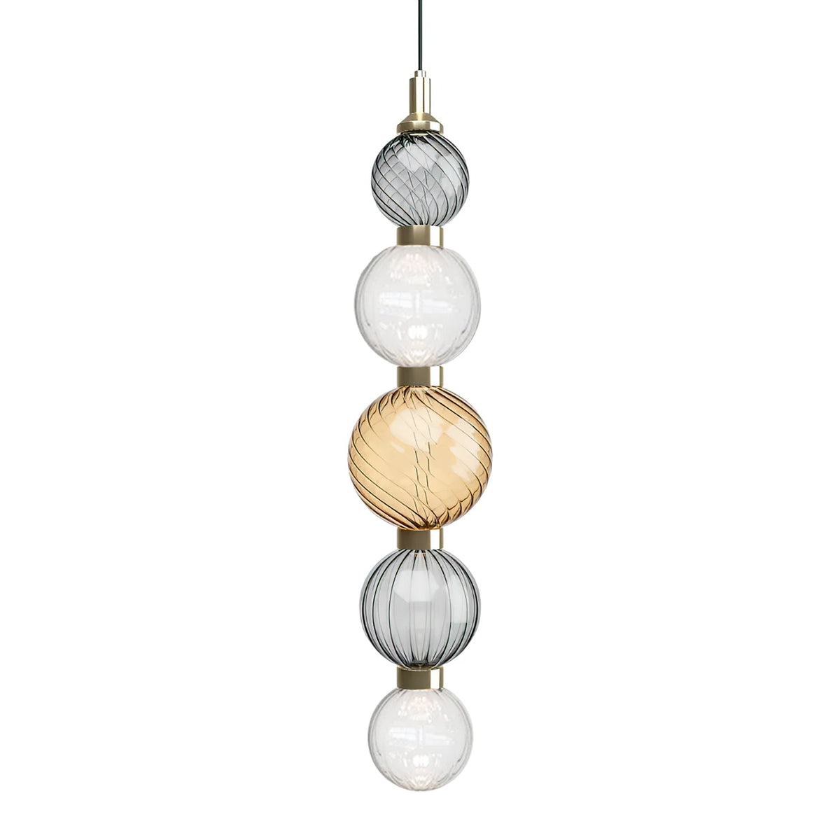 Celvara Sculptural Globe Pendant Light – Hand-Blown Glass Chandelier