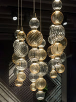 Celvara Sculptural Globe Pendant Light – Hand-Blown Glass Chandelier