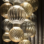 Celvara Sculptural Globe Pendant Light – Hand-Blown Glass Chandelier