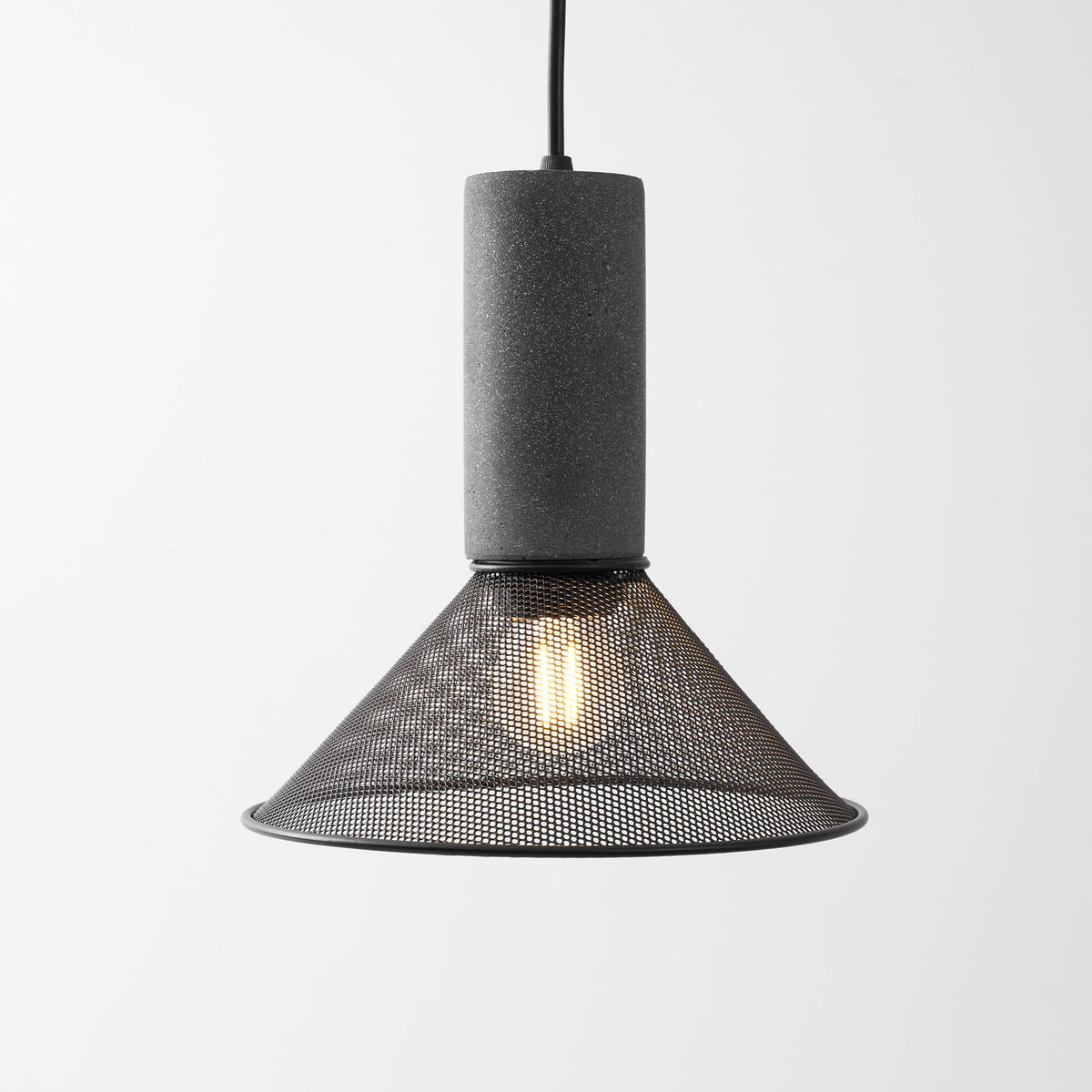 Cement Mesh Pendant Light – Industrial Designer Hanging Lamp