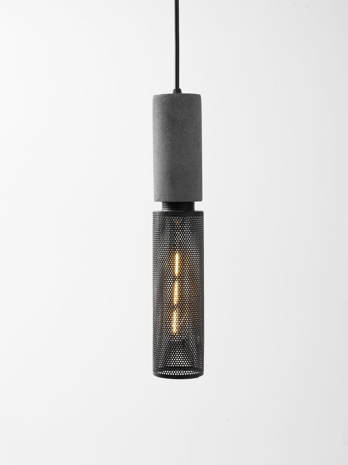 Cement Mesh Pendant Light – Industrial Designer Hanging Lamp