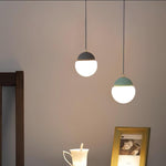 Eclipse Cement Pendant Light – Modern Minimalist Hanging Lamp for Dining & Living Spaces