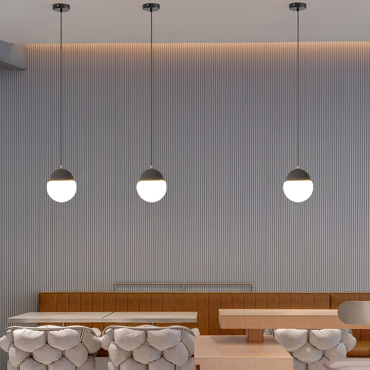 Eclipse Cement Pendant Light – Modern Minimalist Hanging Lamp for Dining & Living Spaces