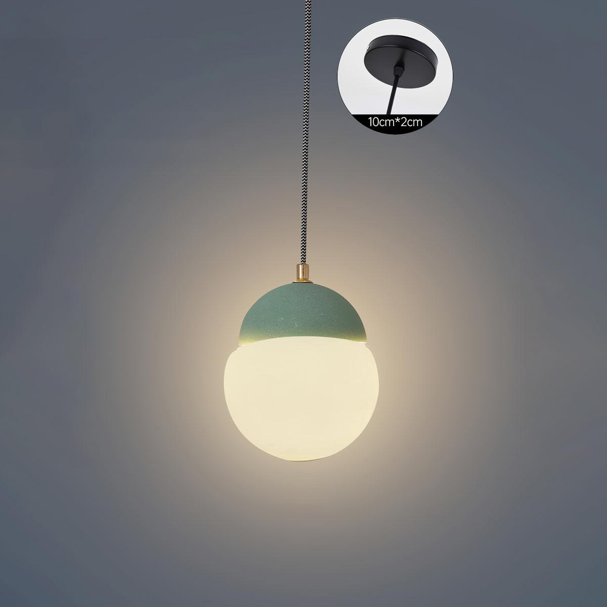 Eclipse Cement Pendant Light – Modern Minimalist Hanging Lamp for Dining & Living Spaces