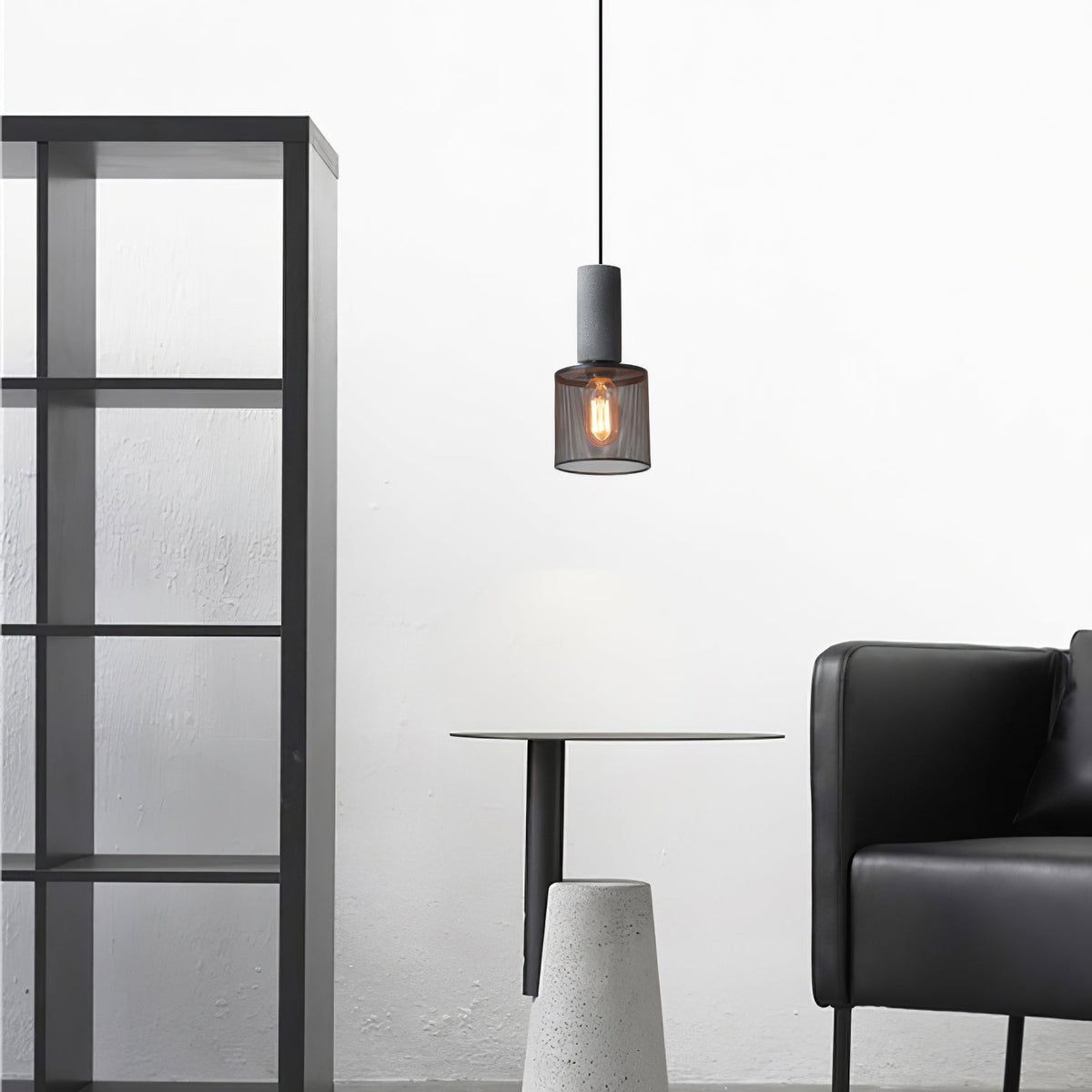 Cement Mesh Pendant Light – Industrial Designer Hanging Lamp