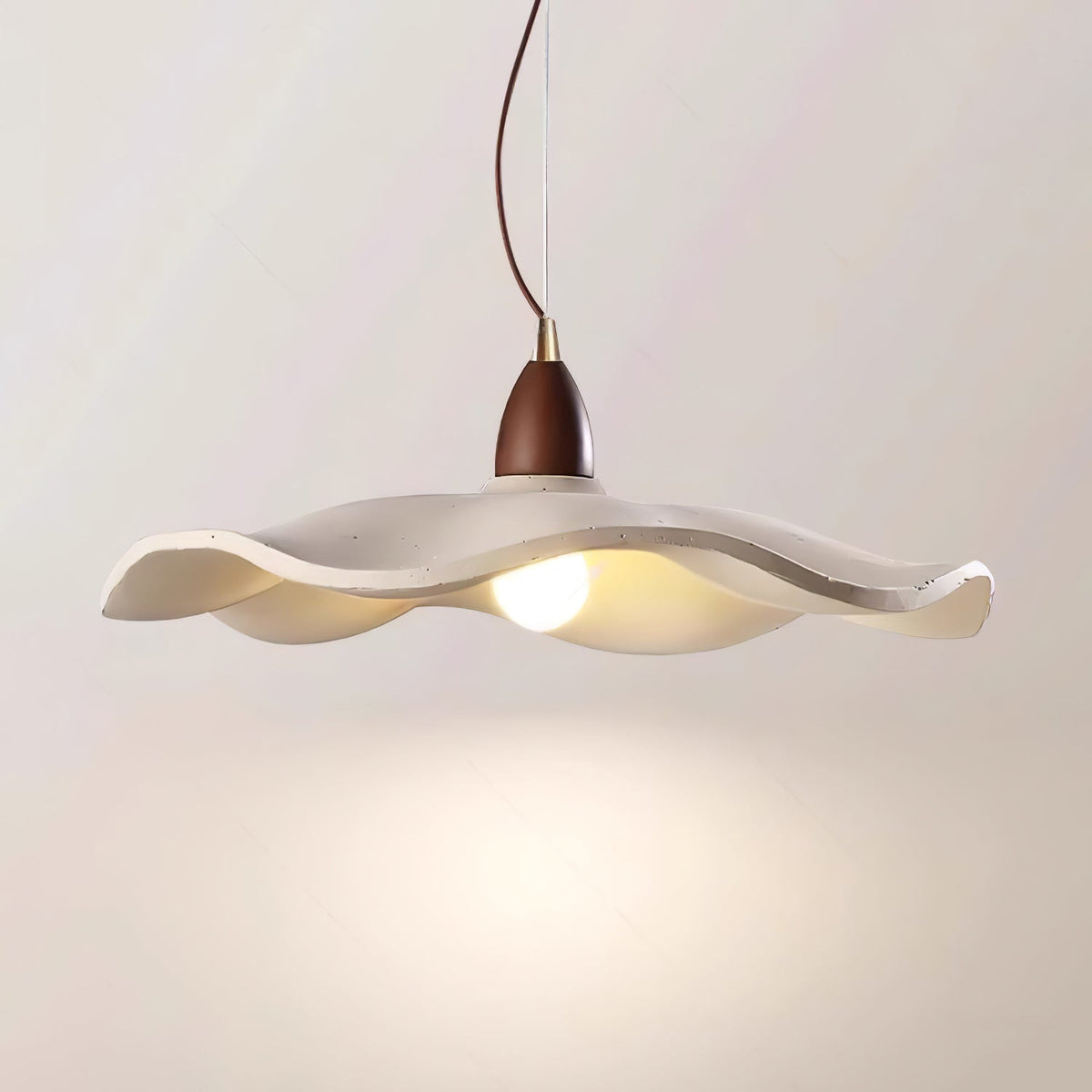 Cement Wave Pendant Light – Sculptural Concrete Pendant for Modern Interiors