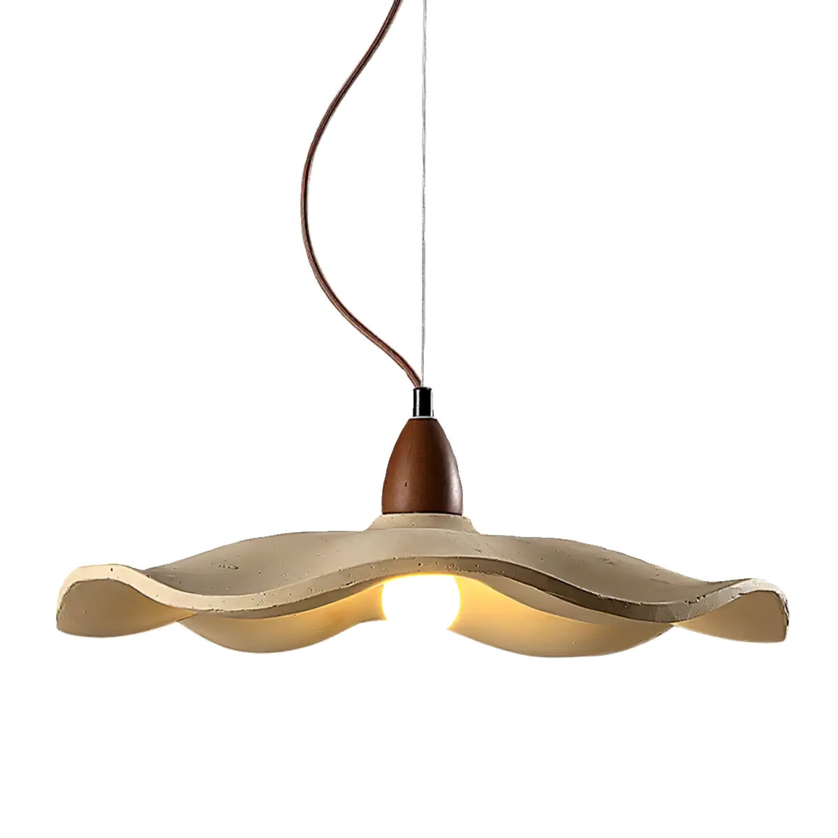 Cement Wave Pendant Light – Sculptural Concrete Pendant for Modern Interiors