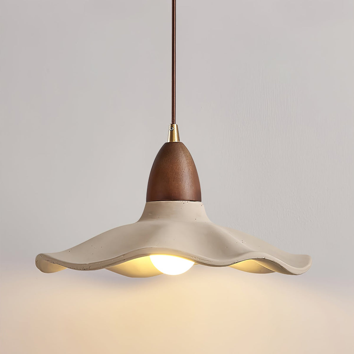 Cement Wave Pendant Light – Sculptural Concrete Pendant for Modern Interiors