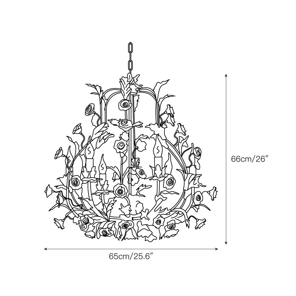 ceramic-rose-chandelier