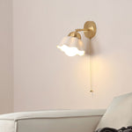 Ceramic Flower Wall Lamp