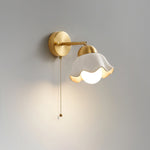 Ceramic Flower Wall Lamp