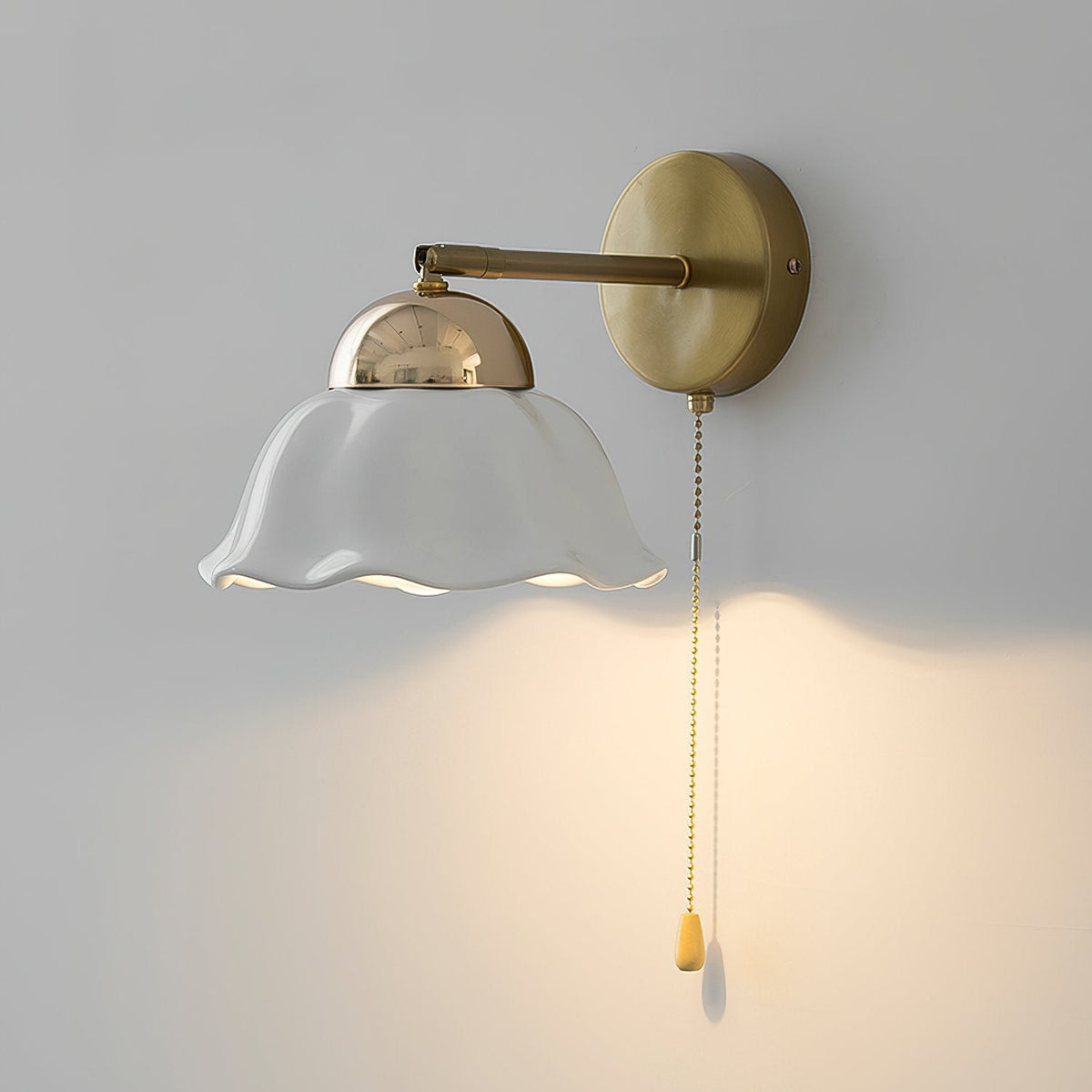 Ceramic Flower Wall Lamp