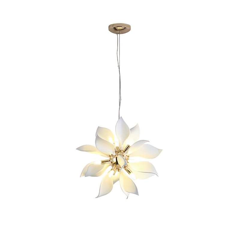 Ceramic Petal Chandelier | Modern Floral Pendant Light for Dining & Living Rooms
