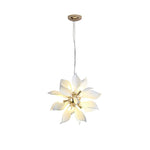 Ceramic Petal Chandelier | Modern Floral Pendant Light for Dining & Living Rooms