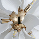 Ceramic Petal Chandelier | Modern Floral Pendant Light for Dining & Living Rooms