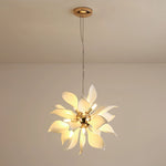 Ceramic Petal Chandelier | Modern Floral Pendant Light for Dining & Living Rooms