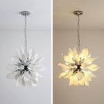 Ceramic Petal Chandelier | Modern Floral Pendant Light for Dining & Living Rooms
