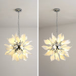 Ceramic Petal Chandelier | Modern Floral Pendant Light for Dining & Living Rooms