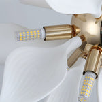 Ceramic Petal Chandelier | Modern Floral Pendant Light for Dining & Living Rooms