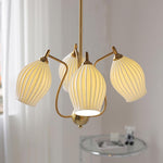ceramic-ribbed-chandelier