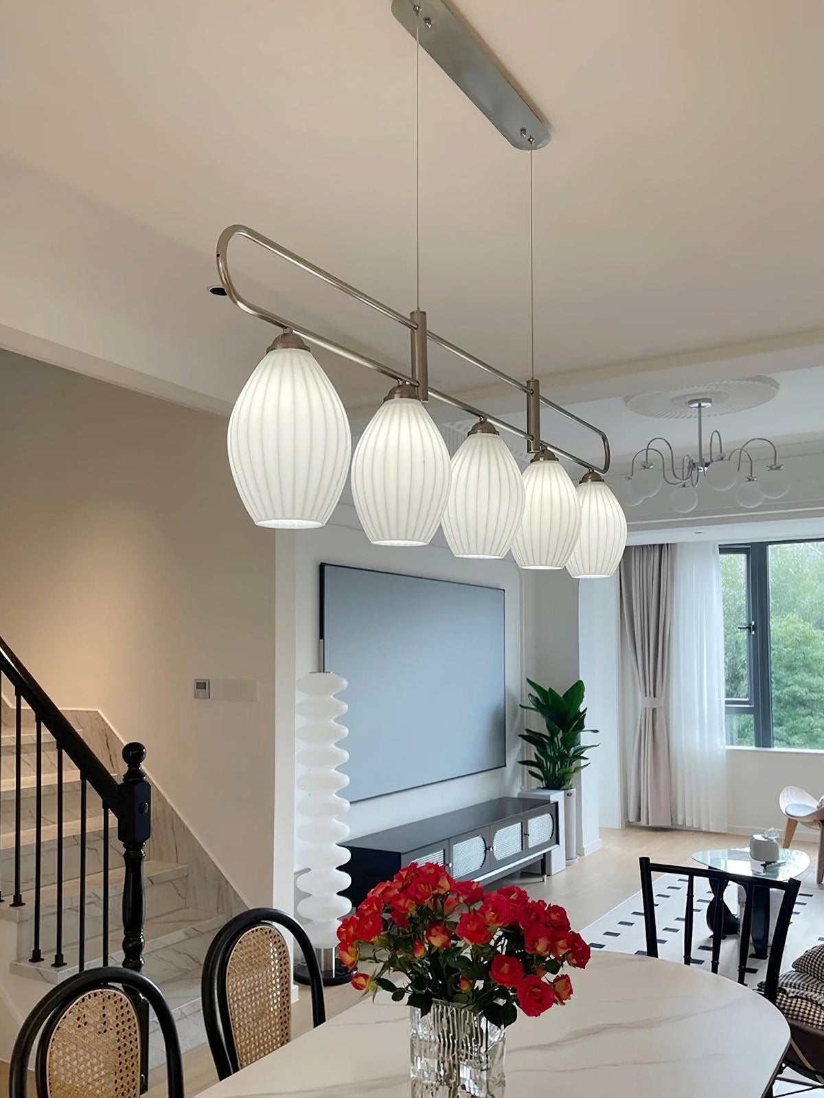 ceramic-ribbed-pendnat-light