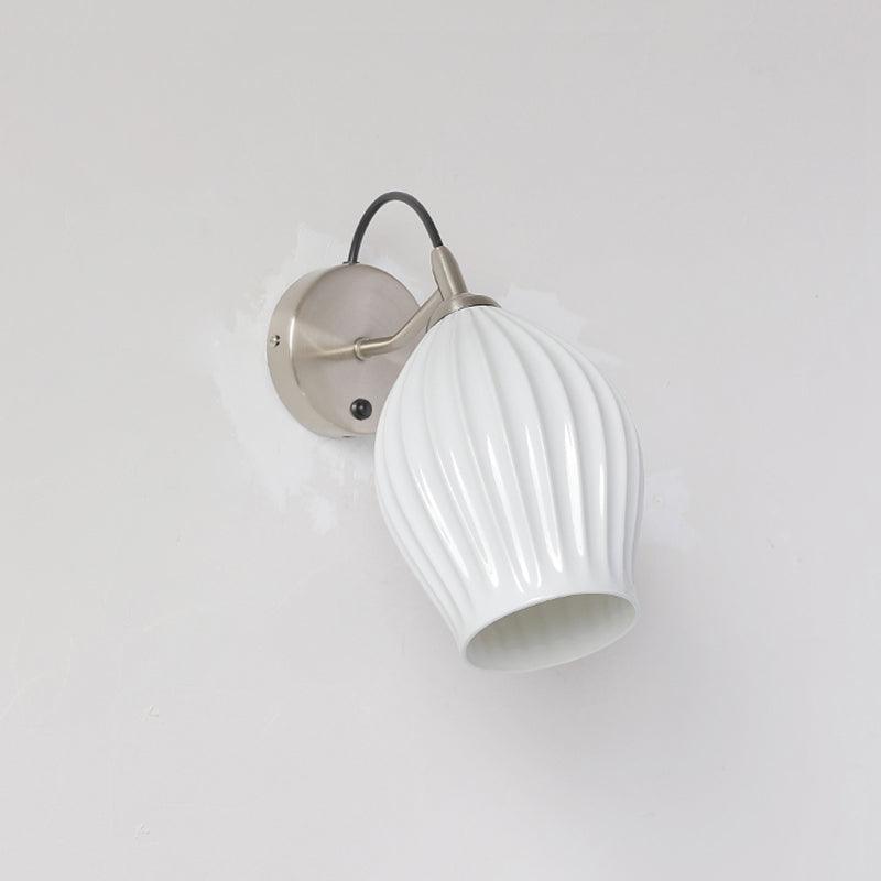 ceramic-ribbed-wall-light
