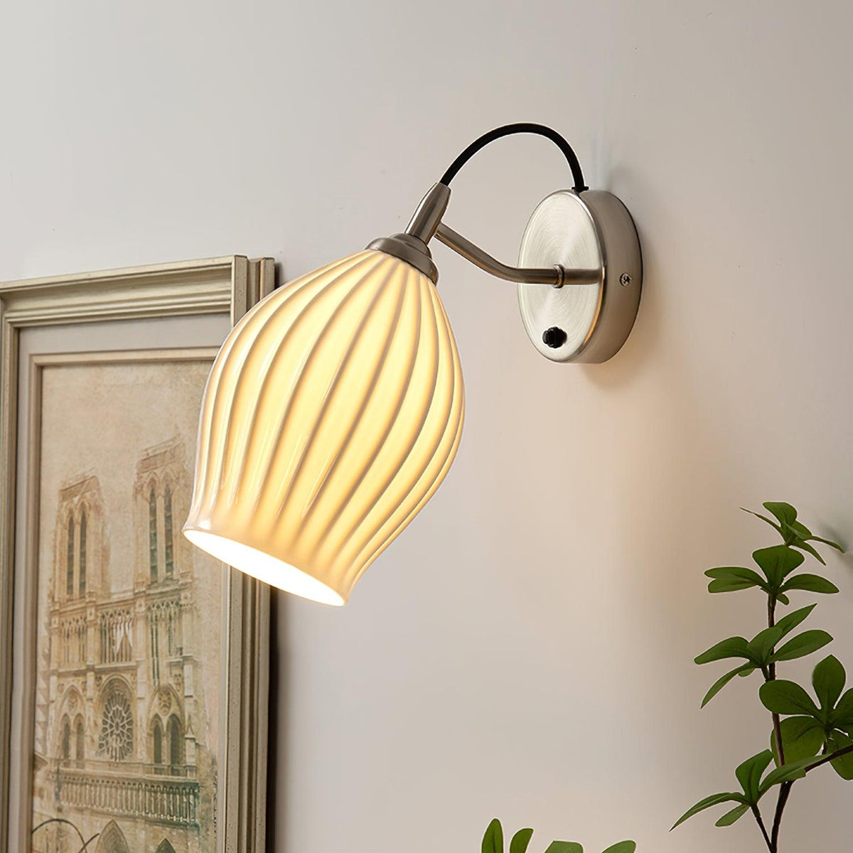 ceramic-ribbed-wall-light