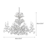 ceramic-rose-vine-chandelier