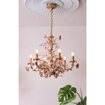 ceramic-rose-vine-chandelier