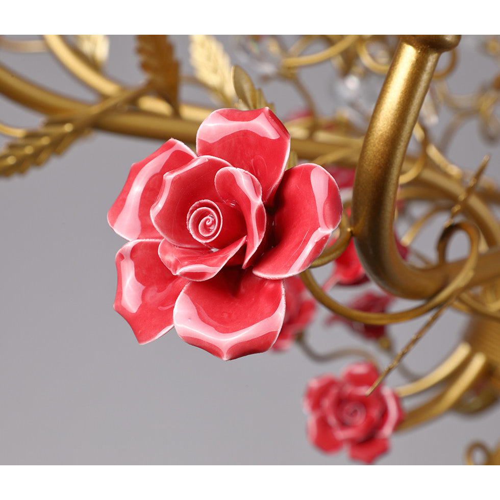 ceramic-rose-vine-chandelier
