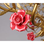 ceramic-rose-vine-chandelier