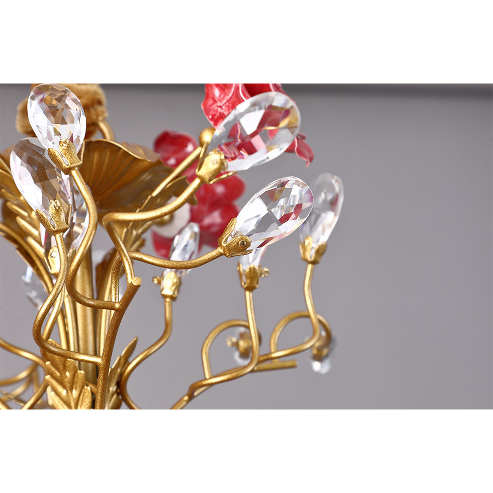 ceramic-rose-vine-chandelier