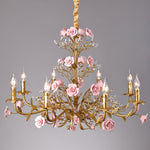 ceramic-rose-vine-chandelier