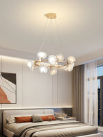 Cerisium Blossom Chandelier – Sculptural Ceramic & Iron Pendant Light