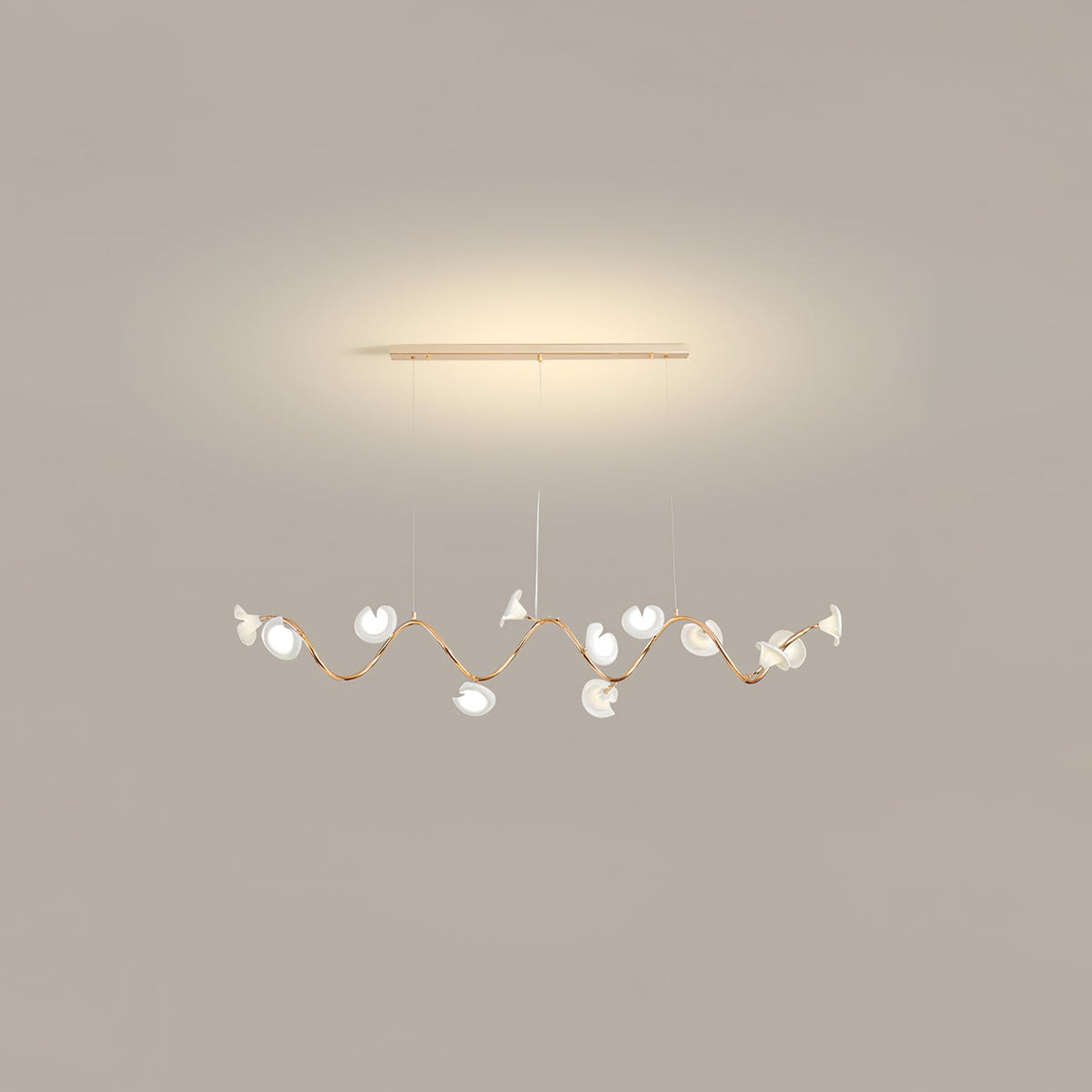 Cerisium Blossom Chandelier – Sculptural Ceramic & Iron Pendant Light
