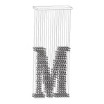 Charcoal Linear Chandelier with Integrated LED – Modern Art Pendant for Dining and Living Spaces