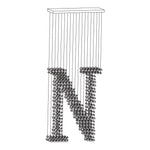 Charcoal Artistry Linear LED Chandelier in Black and Chrome