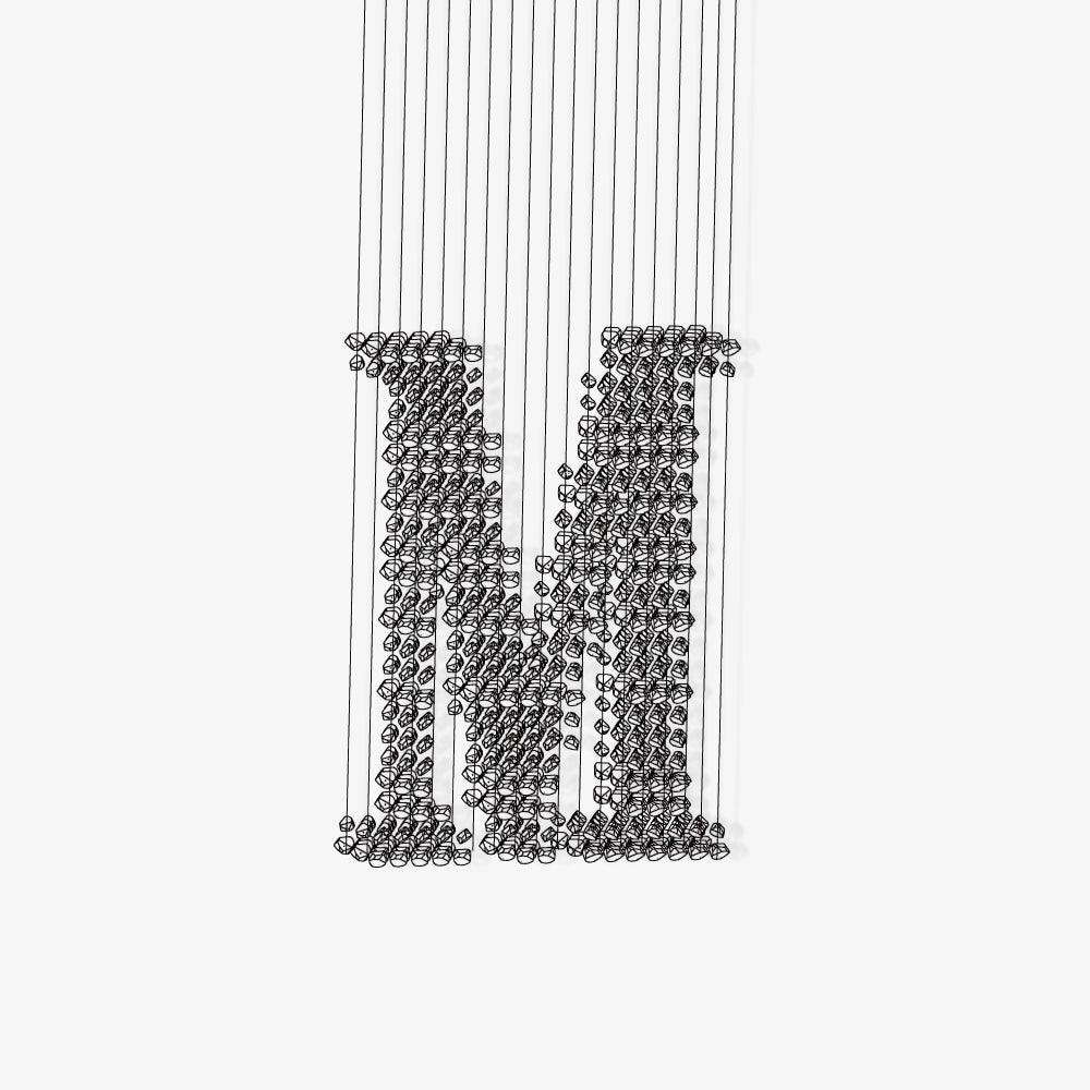 Charcoal Linear LED Chandelier in Black Iron for Modern Interiors
