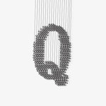 Charcoal Linear LED Chandelier, Modern Art-Inspired Ceiling Light for Dining and Living Spaces