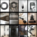 Charcoal Halo LED Chandelier – Sculptural Ring Pendant for Modern Interiors