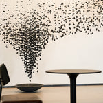 Charcoal Hourglass Chandelier — Modern Stone Pendant for Grand Interiors