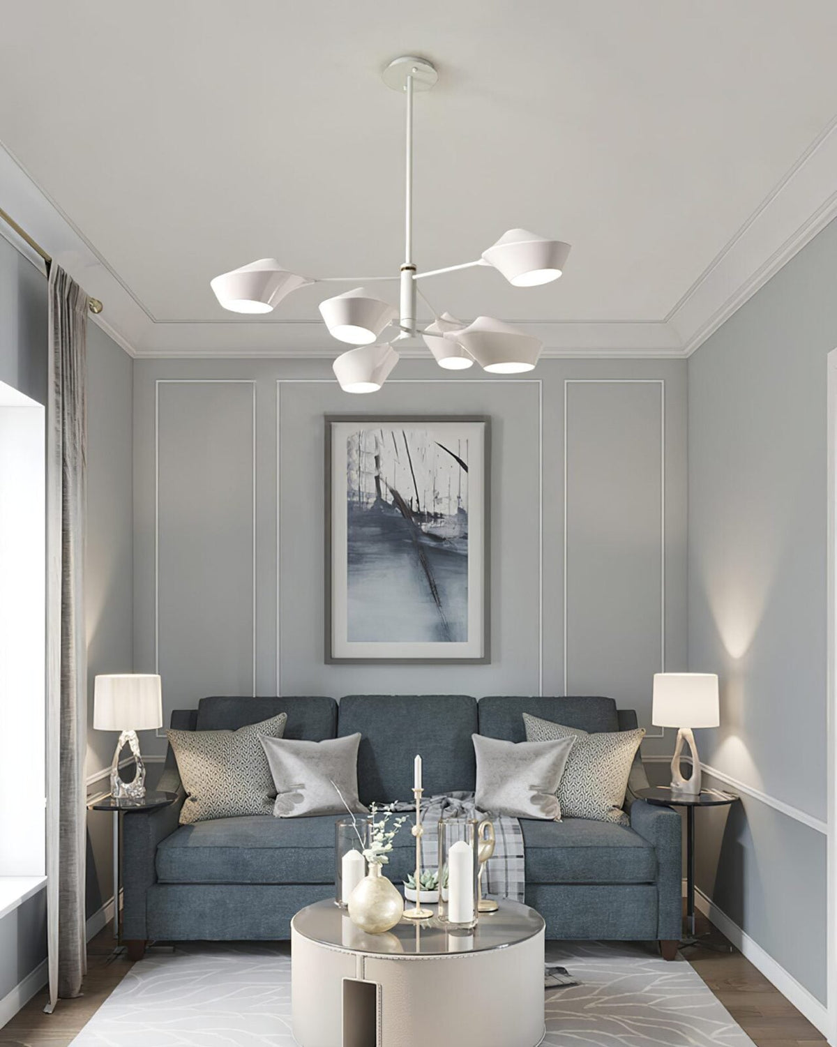 Charming Modern Hexagonal Chandelier
