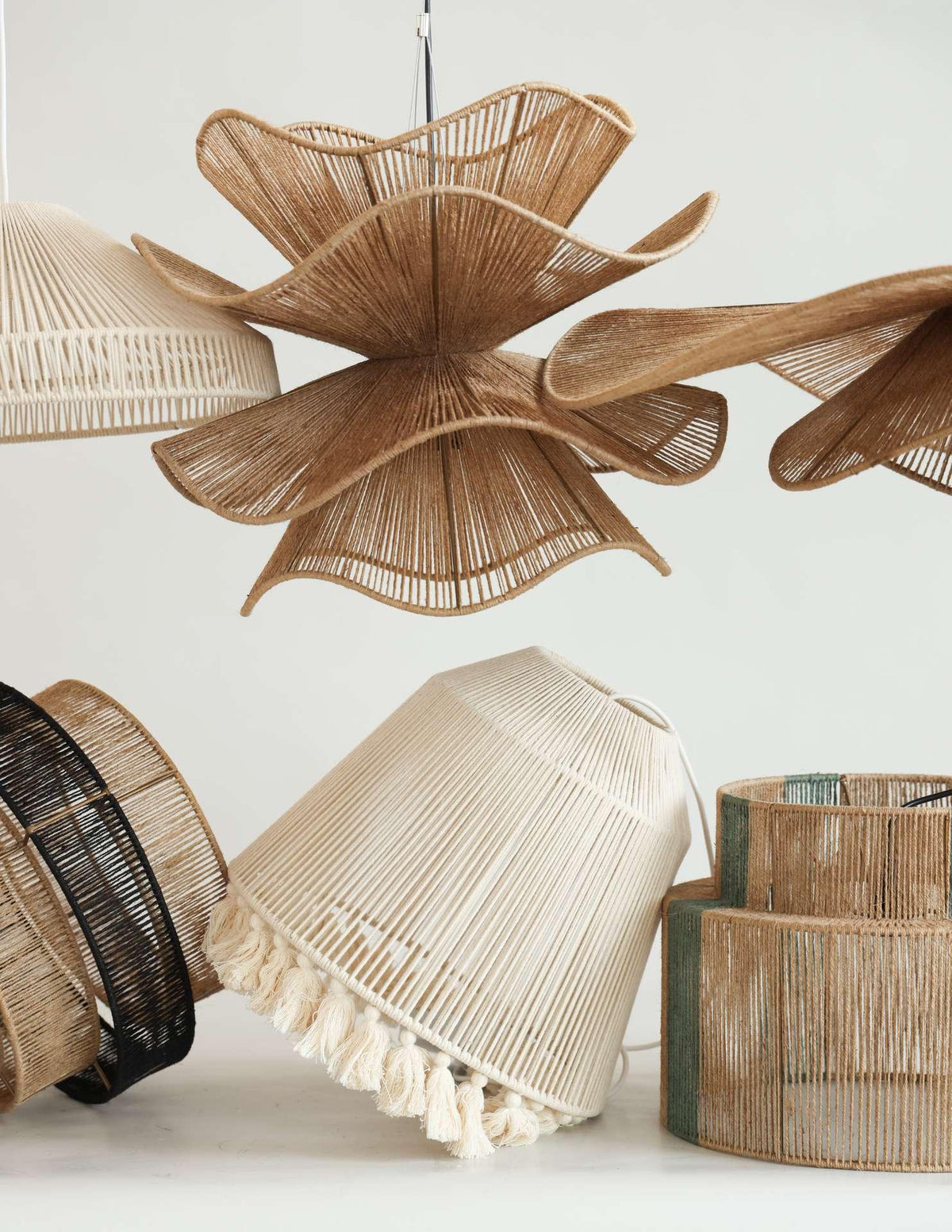 Chase Tassel Pendant Light — Natural Hemp Rope Designer Ceiling Lamp