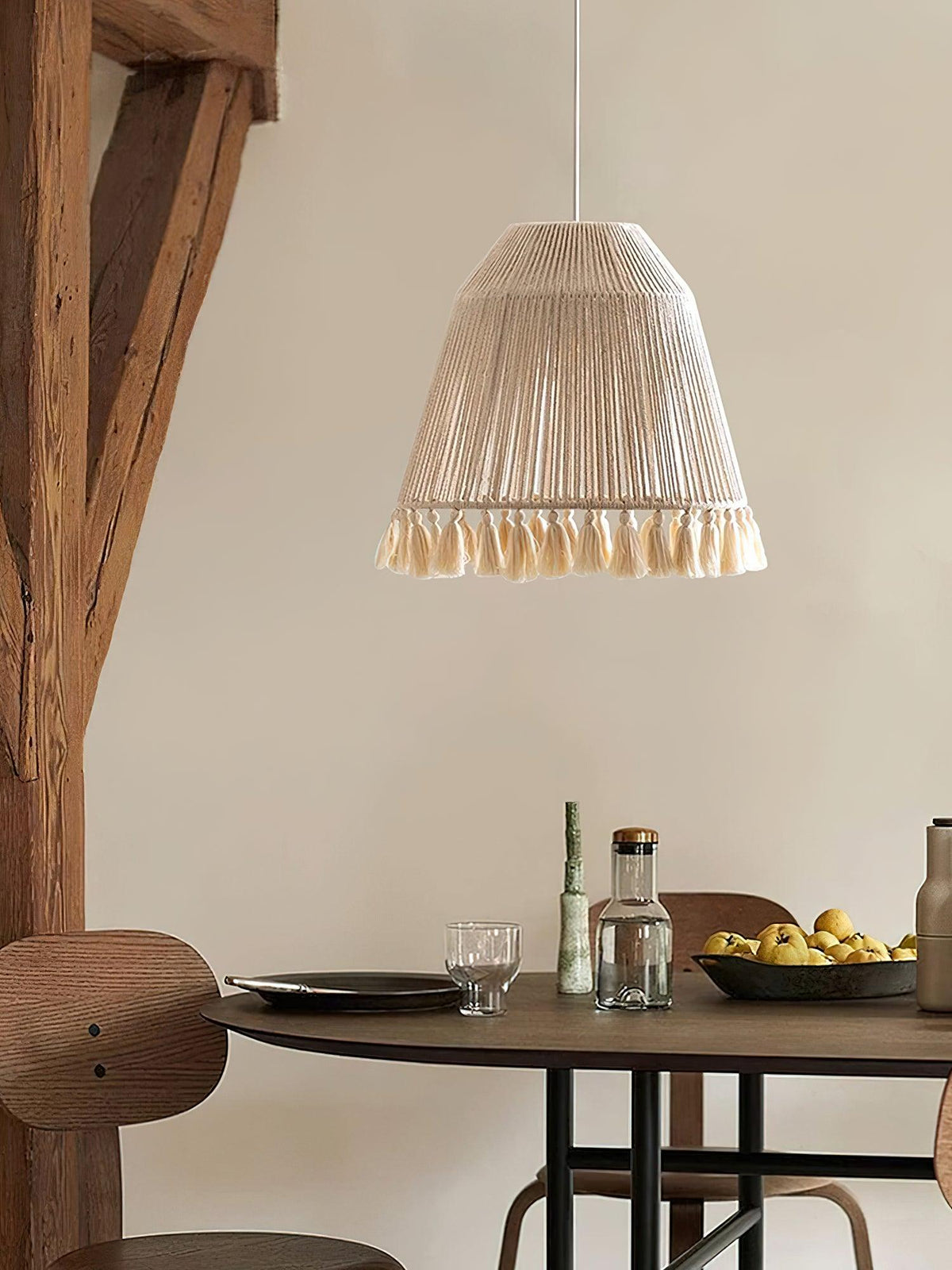 Chase Tassel Pendant Light — Natural Hemp Rope Designer Ceiling Lamp