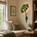 Monstera Leaf Wall Sconce — Tropical Botanical Light for Modern Interiors