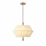 Soren Linen Pendant Light – Geometric Nordic Design for Modern Interiors