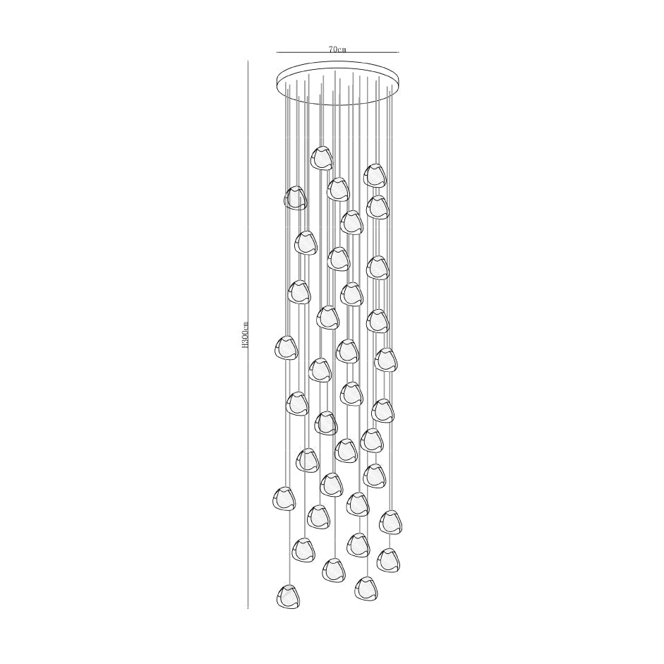 Cherry Crystal Pendant Light – Handcrafted Modern Chandelier